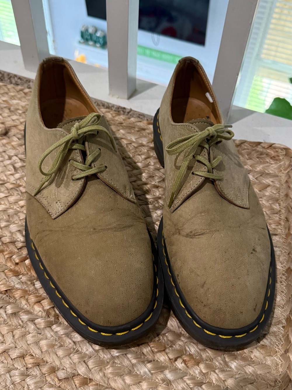 Men's Tan Suede Casual Derby Shoes